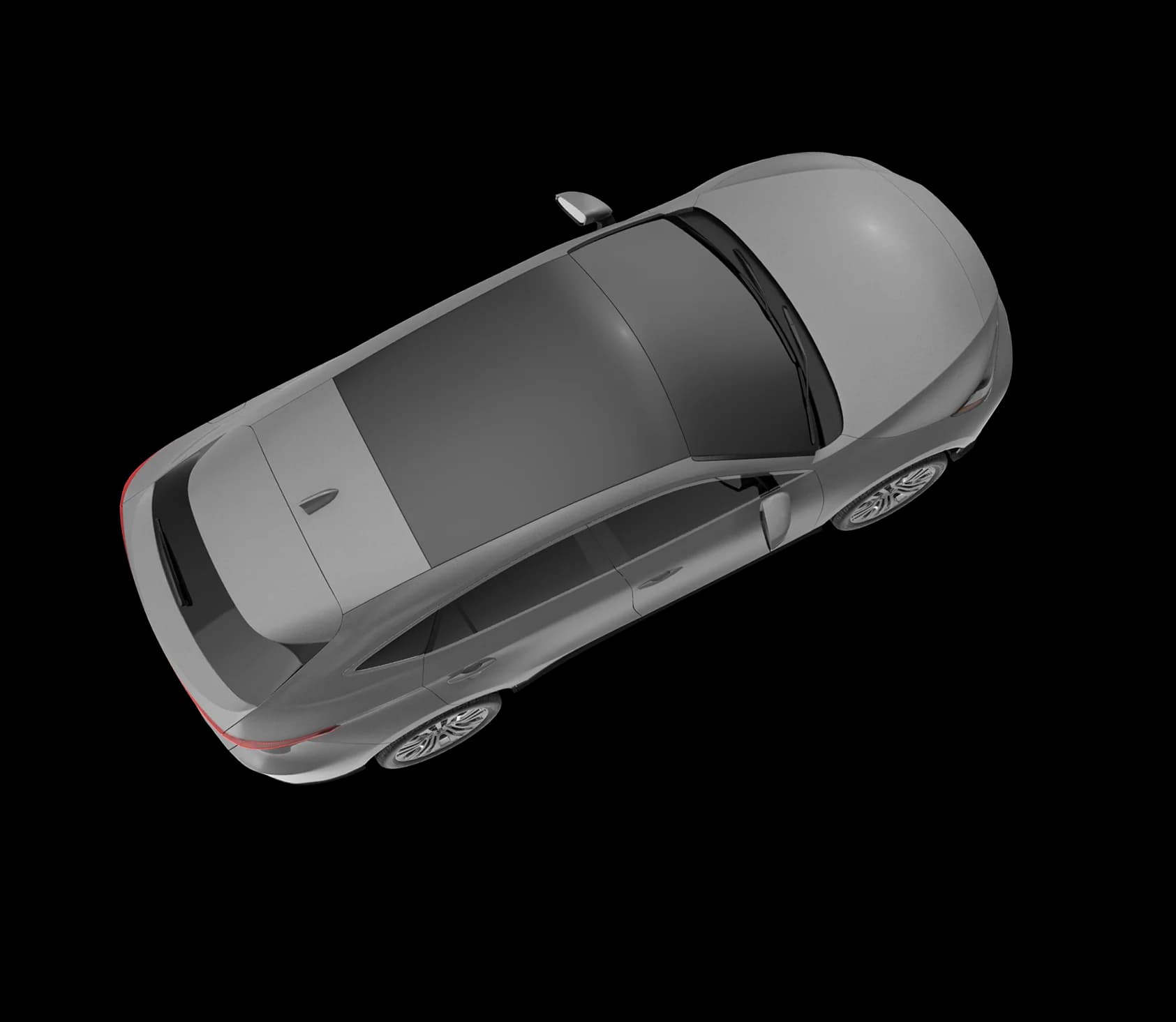 A Bonvia private-transportation vehicle, seen from above.